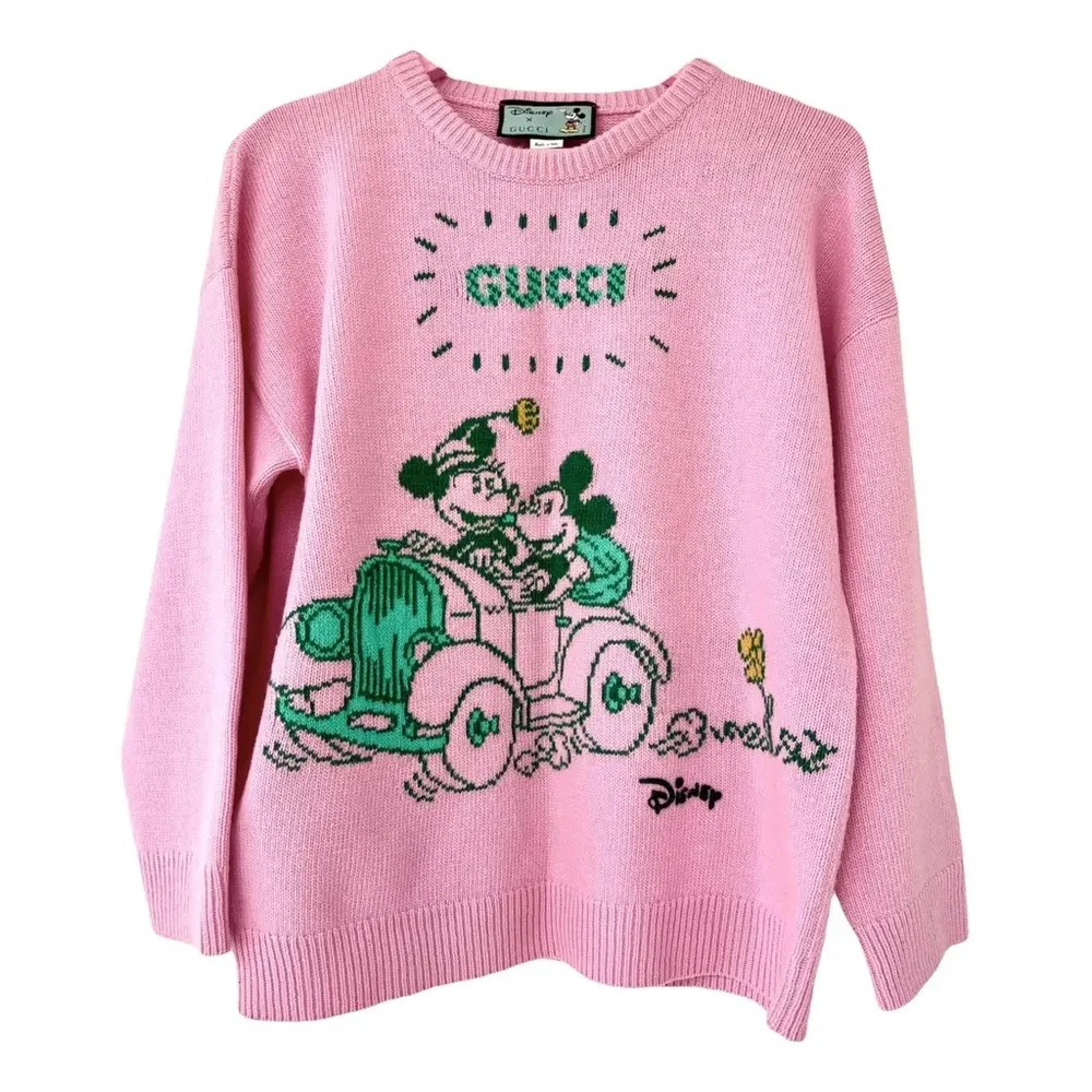 Gucci x Disney Mickey and Minnie Mouse Pink Sweater - Picture 7 of 16